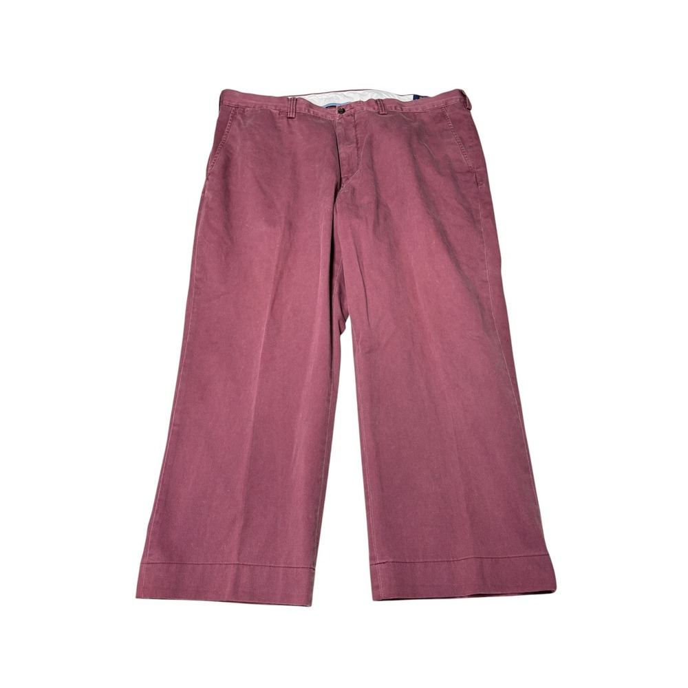 Polo Ralph Lauren Mens Classic Fit Burgundy Cotton Chino Pants Mens W40 L25
